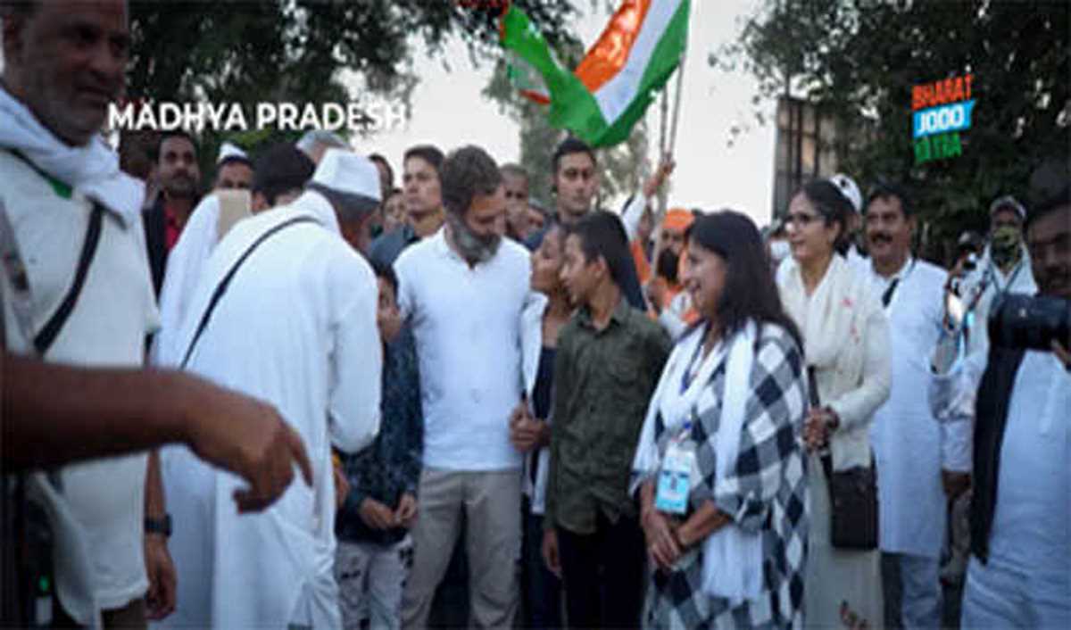 भारत जोड़ो यात्रा इंदौर में, हजारों लोगों ने किया राहुल का स्वागत भारत जोड़ो यात्रा इंदौर में, हजारों लोगों ने किया राहुल का स्वागत